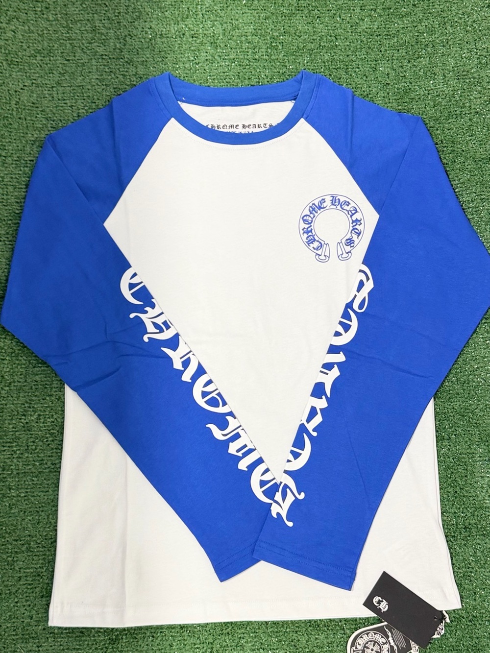 Chrome Hearts white & blue long sleeve 🔥
